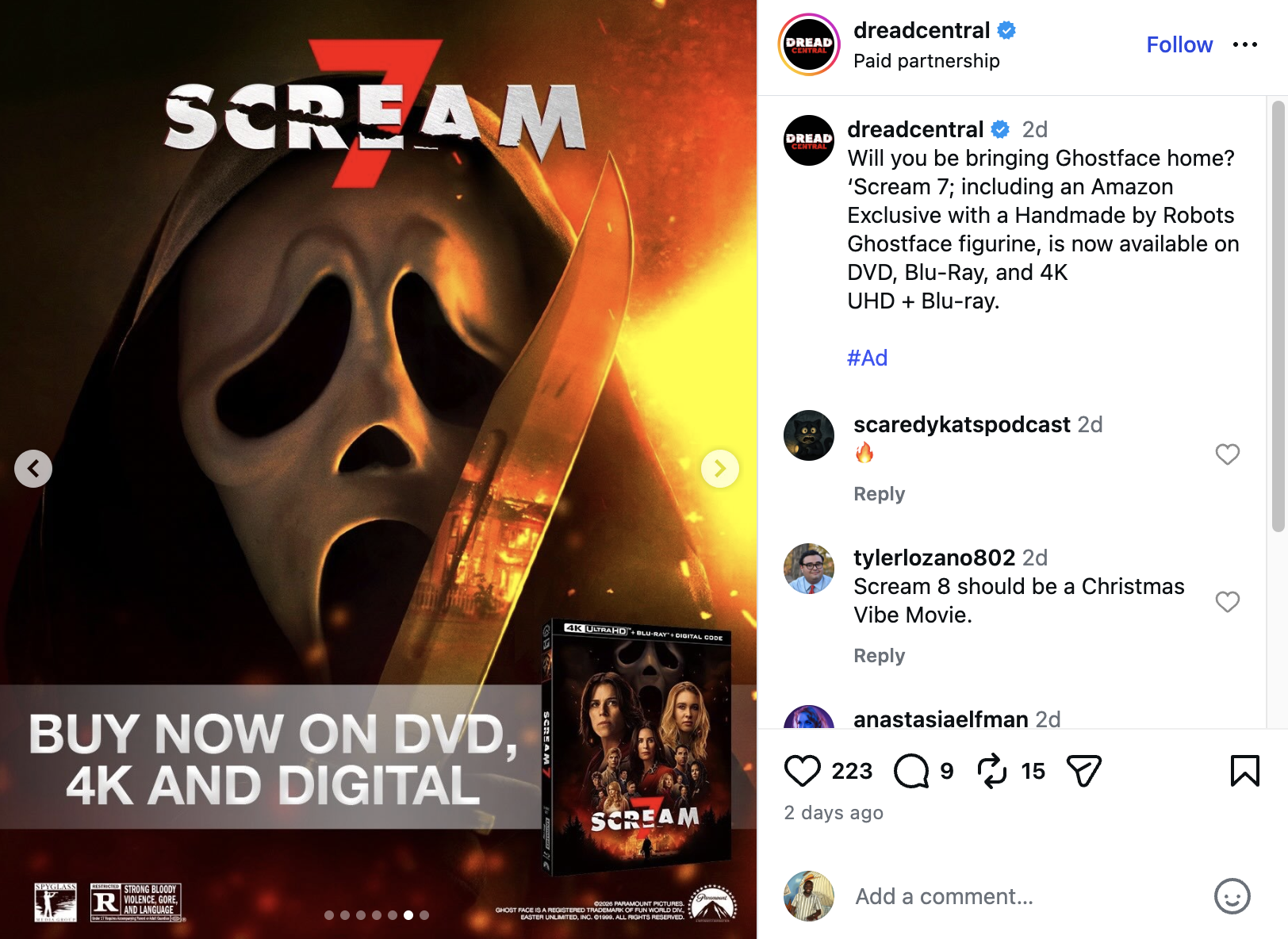 Dread Central - Instagram Post 8